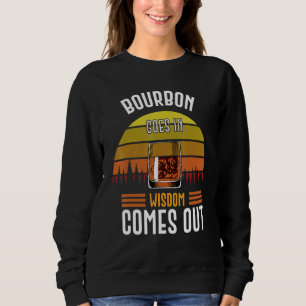 Camiseta Bourbon entra na sabedoria sai venenoso uísque D