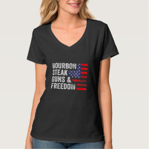 Camiseta Bourbon Steak Armas Liberdade Usa Sinalizador Whis