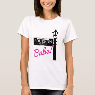 Camiseta Bourbon Street Babe Nova Orleans Viagem Motto