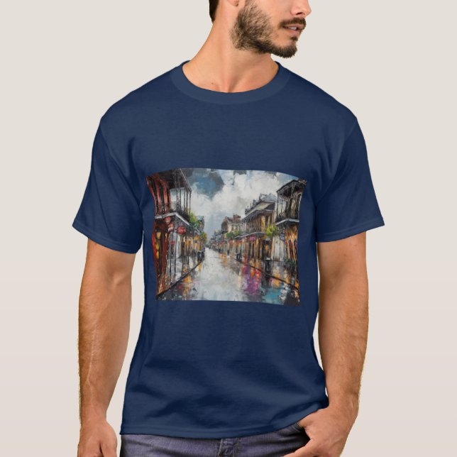 Camiseta Bourbon Street Nova Orleans (Frente)