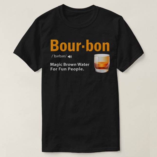 Camiseta Bourbon Whiskey - Definição Bourbon (Frente do Design)