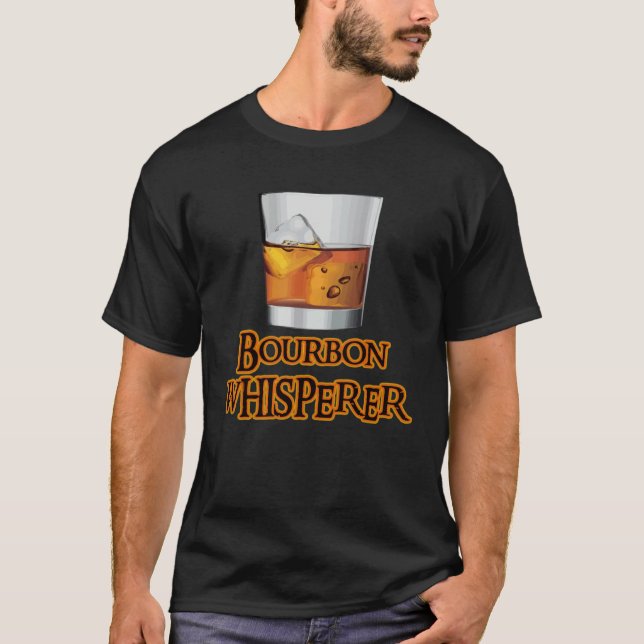 Camiseta Bourbon Whisperer   Whiskey Themed  Drinking (Frente)