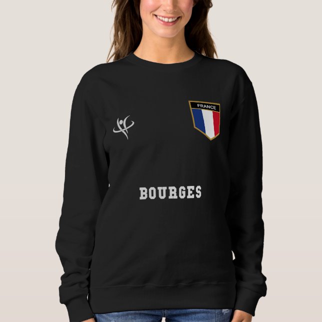 Camiseta BOURGES France Vintage Sports (Frente)
