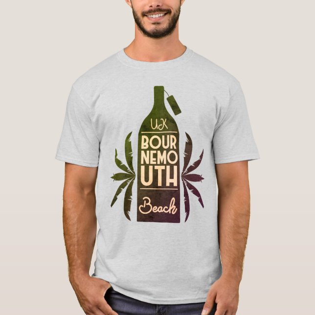 Camiseta Bournemouth Beach Green Bottle (Frente)