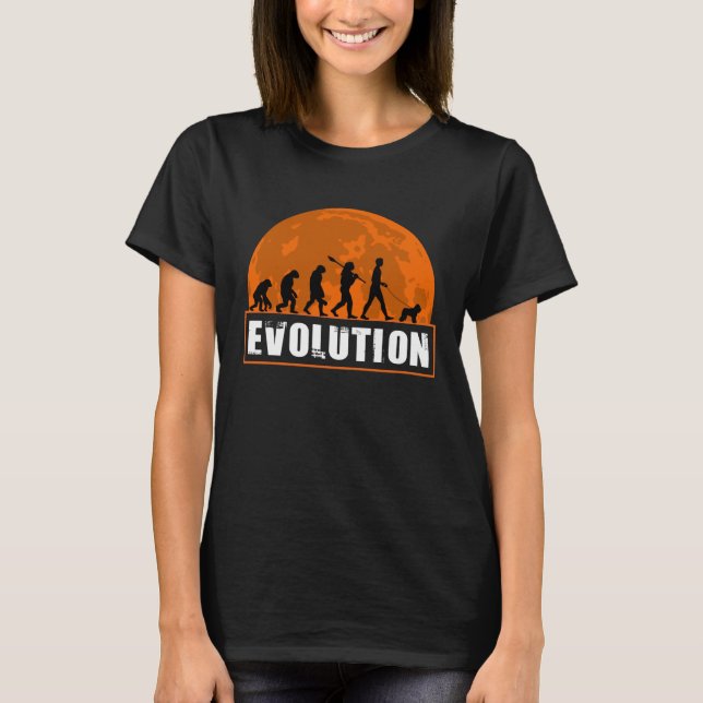 Camiseta Bouvier de Flanders Human Evolution  for Men Women (Frente)