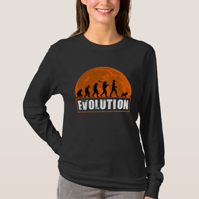 Camiseta Bouvier de Flanders Human Evolution  for Men Women (Frente)