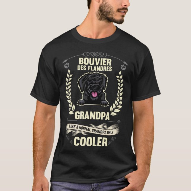 Camiseta Bouvier des Flandres Grandpa Like A Normal Grandpa (Frente)