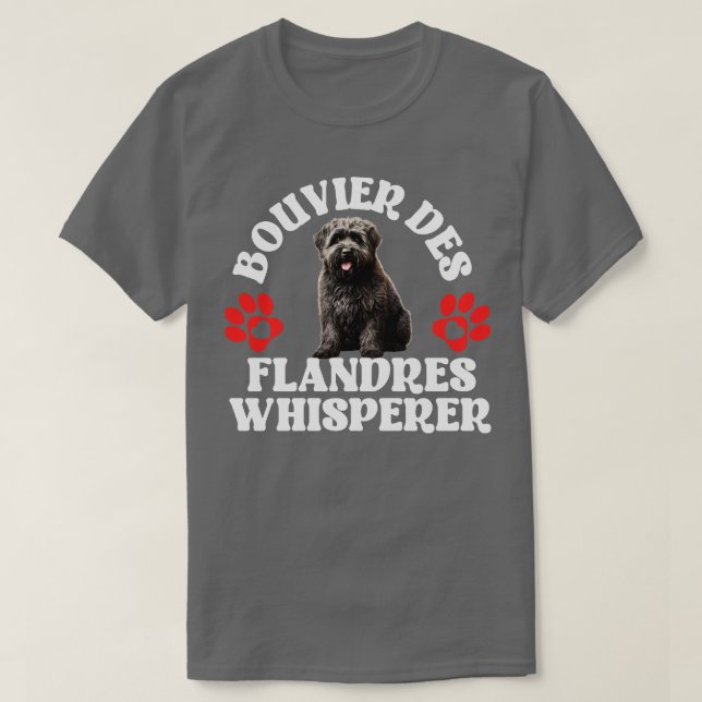Camiseta Bouvier Des Flandres Whisperer (Frente do Design)
