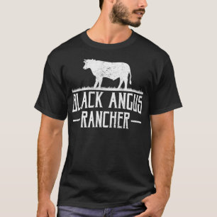 Camiseta Bovino Negro Angus Chancho Engraçado Carne Bovina