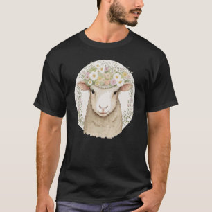 Camiseta Bovinos de Fazenda de Flor de Animais de Companhia