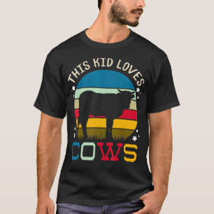 Camiseta Bovinos Fazendas de raça Holstein Friésio Girl V