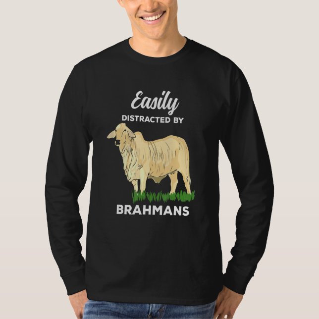 Camiseta Bovinos Zebu, Facilmente Distraídos (Frente)
