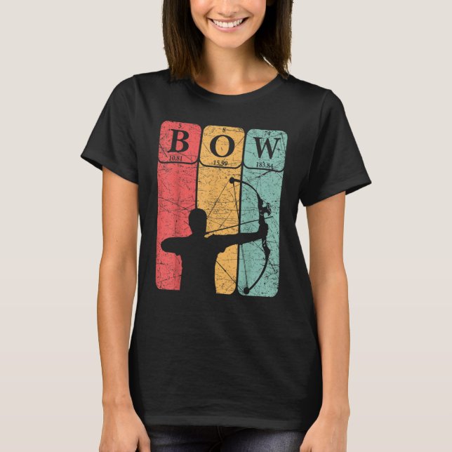 Camiseta Bow Hunter Periodic Table Elements Bow Hunting Arc (Frente)