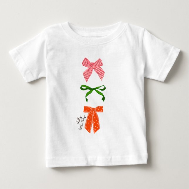 Camiseta Bow Jolly Little Things Natal  (Frente)