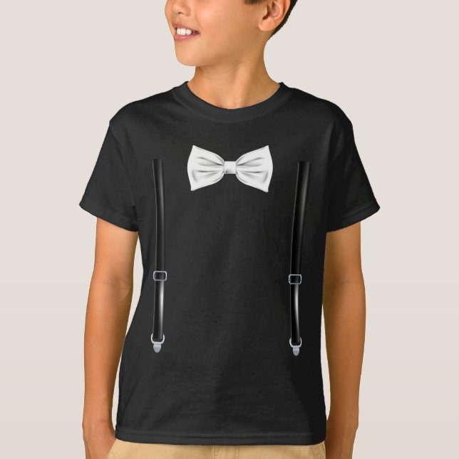 Camiseta Bow Tie With Suspenders Funny Wedding And Special  (Frente)