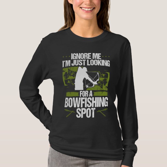 Camiseta Bowfisher Fisherman Bowfishing Spot Archer Bowhunt (Frente)