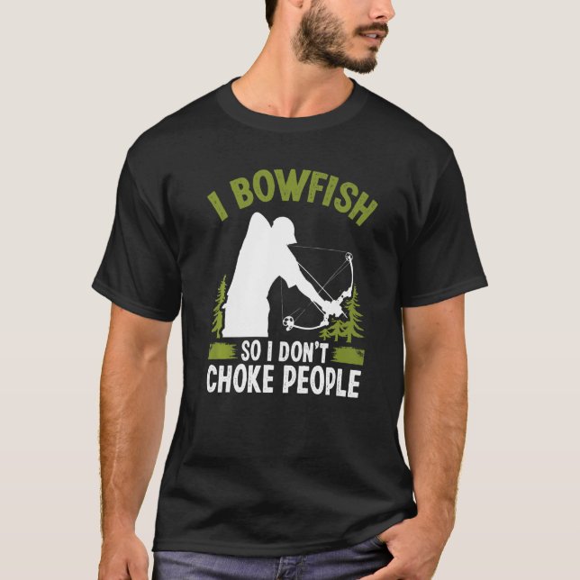 Camiseta Bowfishing Airboat Archer Bow Hunter Fisherman Bow (Frente)