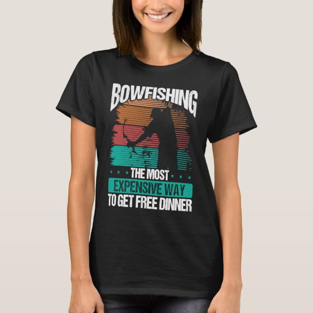 Camiseta Bowfishing Archer Bowhunter Bowfisher Fisherman Bo (Frente)