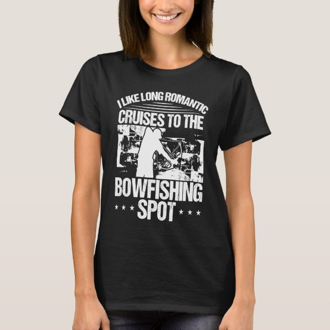 Camiseta Bowfishing Spot Bowfisher Bowhunter Airboat Archer (Frente)