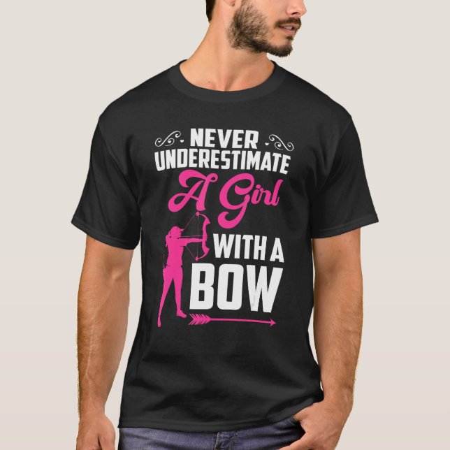 Camiseta Bowhunter Dispara Fãs Arrasto Para Meninas (Frente)