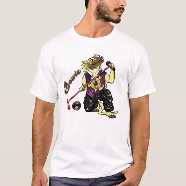 Camiseta Bowie com a banda (Frente)