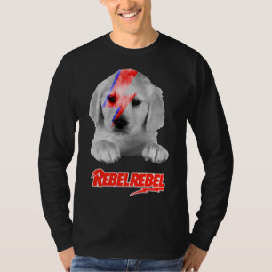 Camiseta Bowie Ziggy Labrador Retriever Animal Rebel
