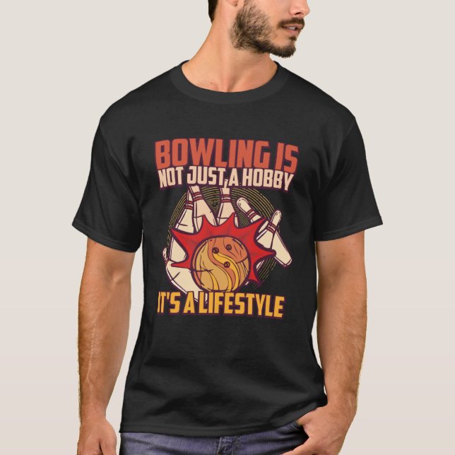 Camiseta Bowler Hobby Bowling Player (Frente)