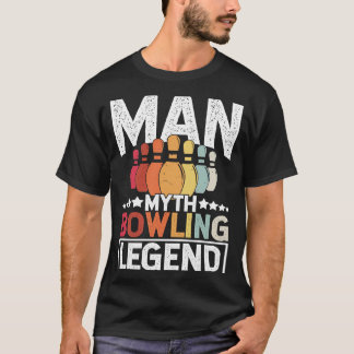 Camiseta Bowling Ball Pin Bowler Strike Team Bowling Alley