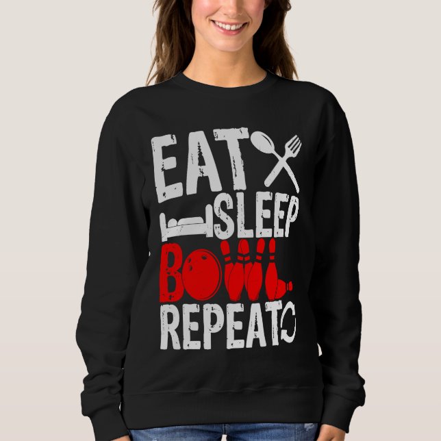 Camiseta Bowling Ball Pin Bowler Strike Team Bowling Alley  (Frente)
