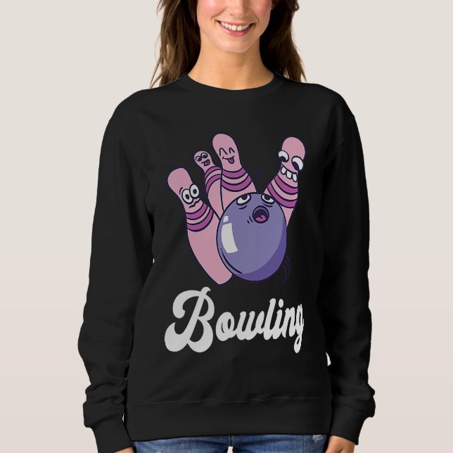 Camiseta Bowling Bowler Funny Bowling Bowling Pin Strike Bo (Frente)