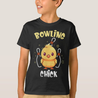 Camiseta Bowling Chick Funny Chicken Athlete Bowler Men Wom