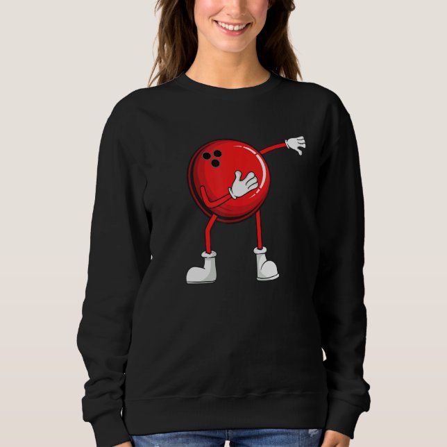 Camiseta Bowling Dabbing Ball Men Women Kids Youth Mom Alle (Frente)