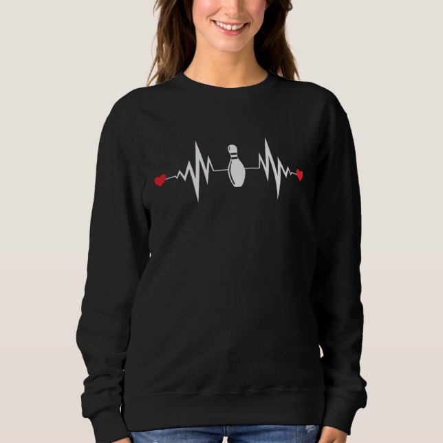 Camiseta Bowling Heartbeat  Bowling  Bowler (Frente)