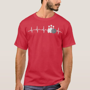Camiseta Bowling Heartbeat Funny Bowler League Team Gift Me
