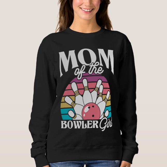 Camiseta Bowling Mom Pin Bowler Strike Bowling Team Bowling (Frente)