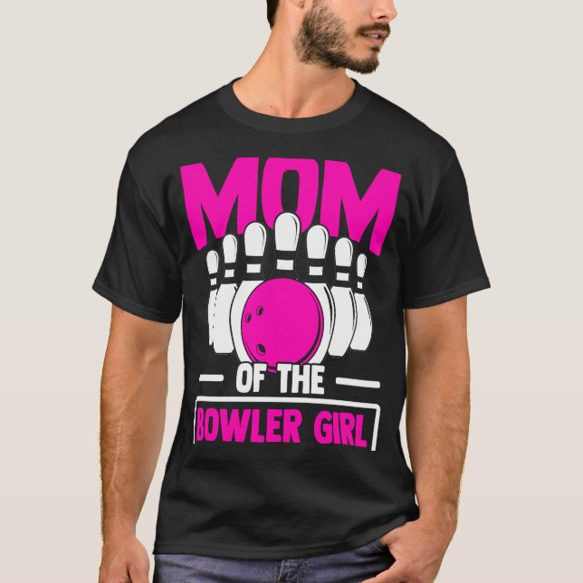 Camiseta Bowling Mom Pin Bowler Strike Bowling Team Bowling (Frente)