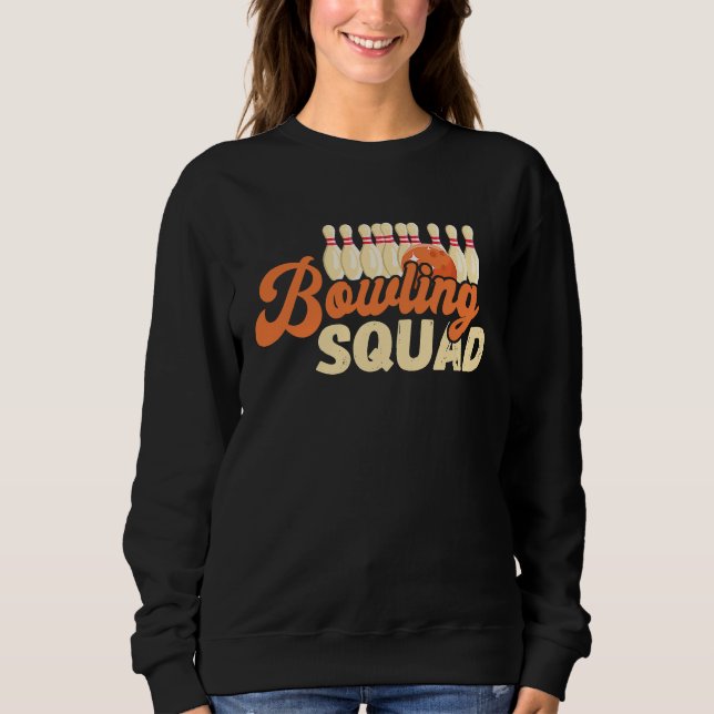 Camiseta Bowling Squad Bowler Bowling Ball Bowling Pin Bowl (Frente)