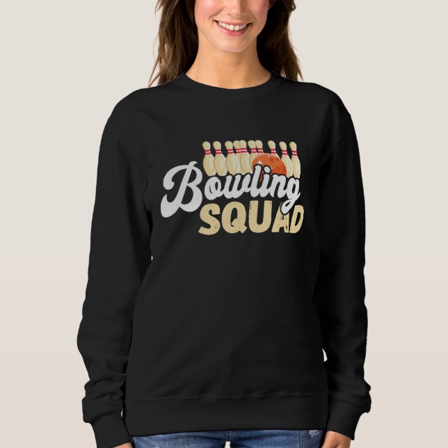 Camiseta Bowling Team Bowling Squad Bowler Bowling Pin Stri (Frente)