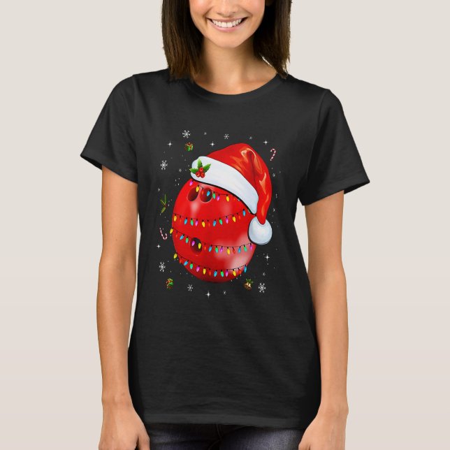 Camiseta Bowling Ugly Christmas Sport Bowls Xmas (Frente)