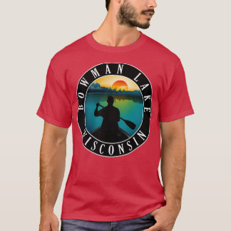 Camiseta Bowman Lake Wisconsin Canoeing