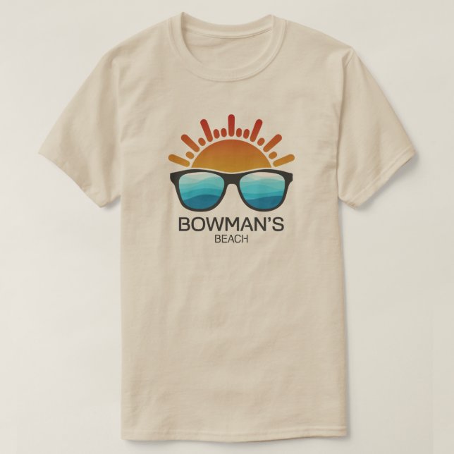 Camiseta Bowman's Beach Florida Sunglasses (Frente do Design)