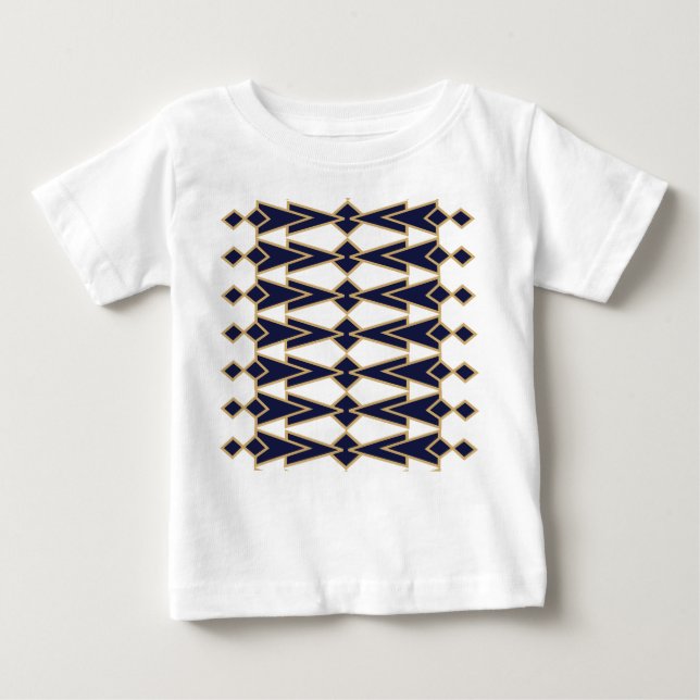 Camiseta Bowties Azul e Dourado (Frente)