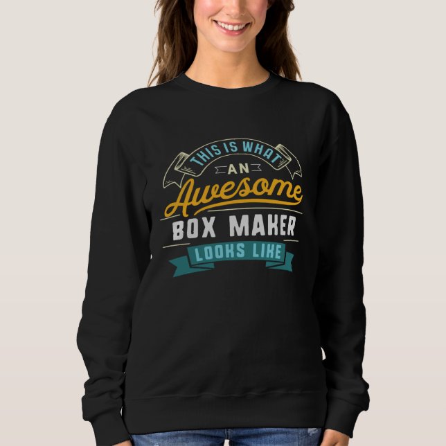 Camiseta Box Maker  Awesome Job Occupation Graduation (Frente)