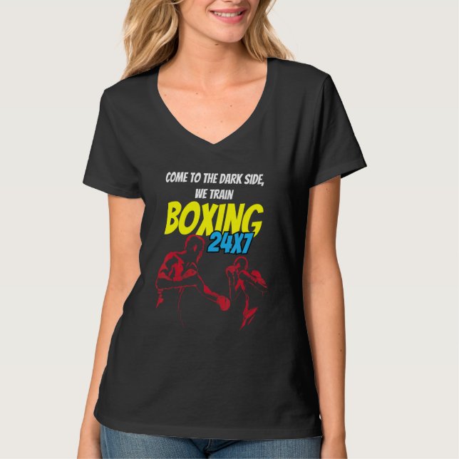 Camiseta Boxage Boxer Boxer Boxer in a box Design (Frente)
