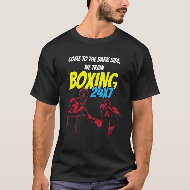 Camiseta Boxage Boxer Boxer Boxer in a box Design (Frente)