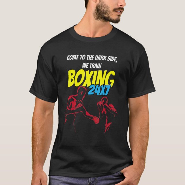 Camiseta Boxage Boxer Boxer Boxer in a box Design (Frente)