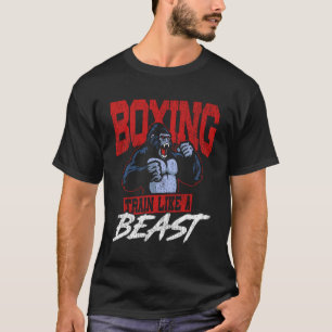 Camiseta Boxe Boxe Treine Como Uma Fera