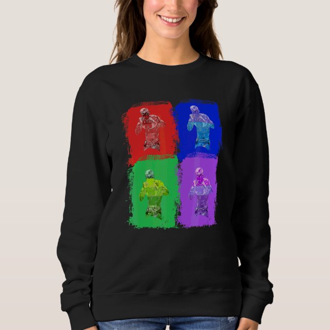 Camiseta Boxe Caixa Pugilista Arte Pop (Frente)