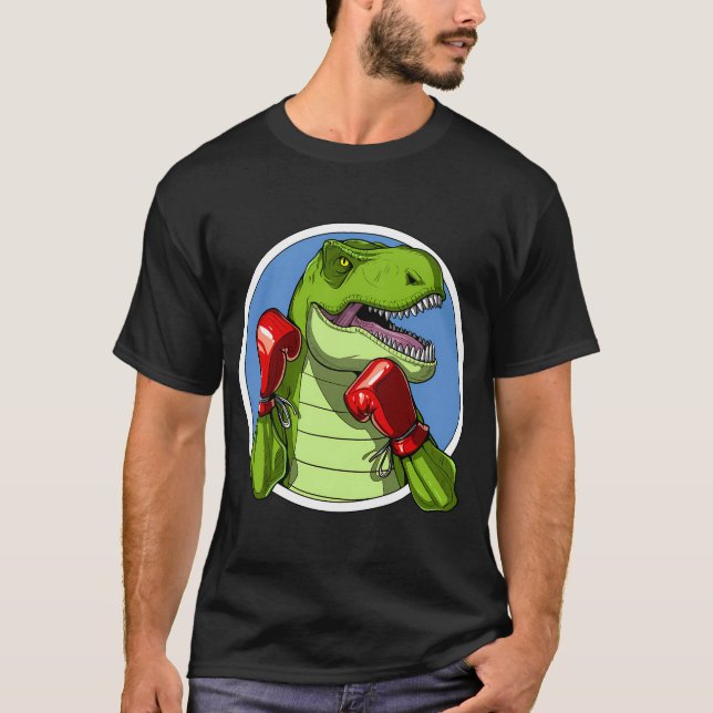 Camiseta Boxe de Dinossauro T-Rex (Frente)