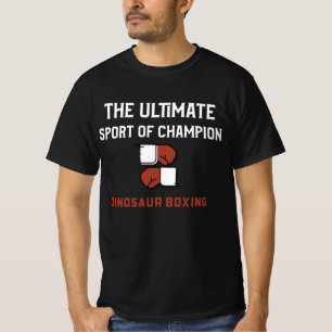 Camiseta boxe de dinossauros, o melhor esporte dos campeões